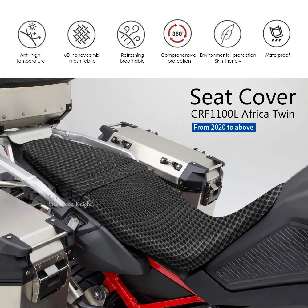 Motorcycle Seat Fabric Cover Cushion Covers For HONDA Africa Twin 1100 CRF1100 CRF 1100 L 1100L CRF1100L ADVENTURE SPORTS 2020