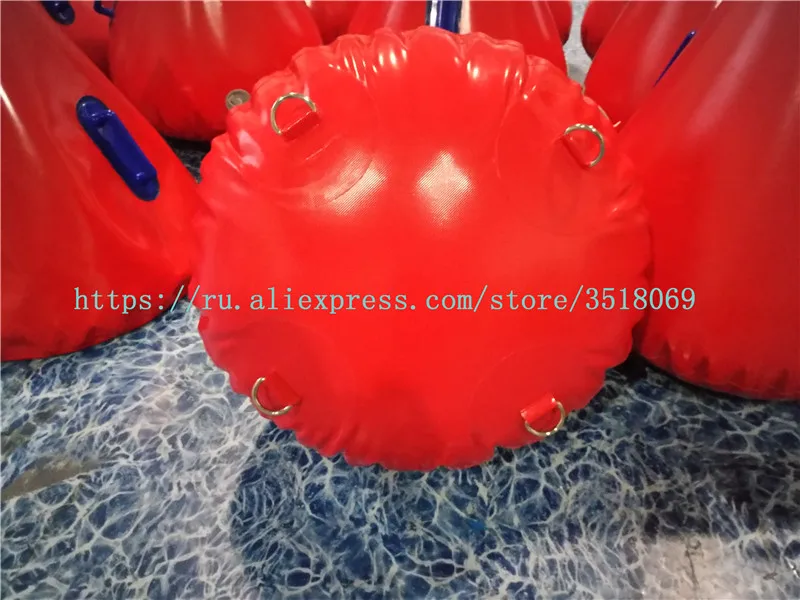 Factory sells pvc60cm water triangle buoy, inflatable water advertising buoy, water sports water competition logo