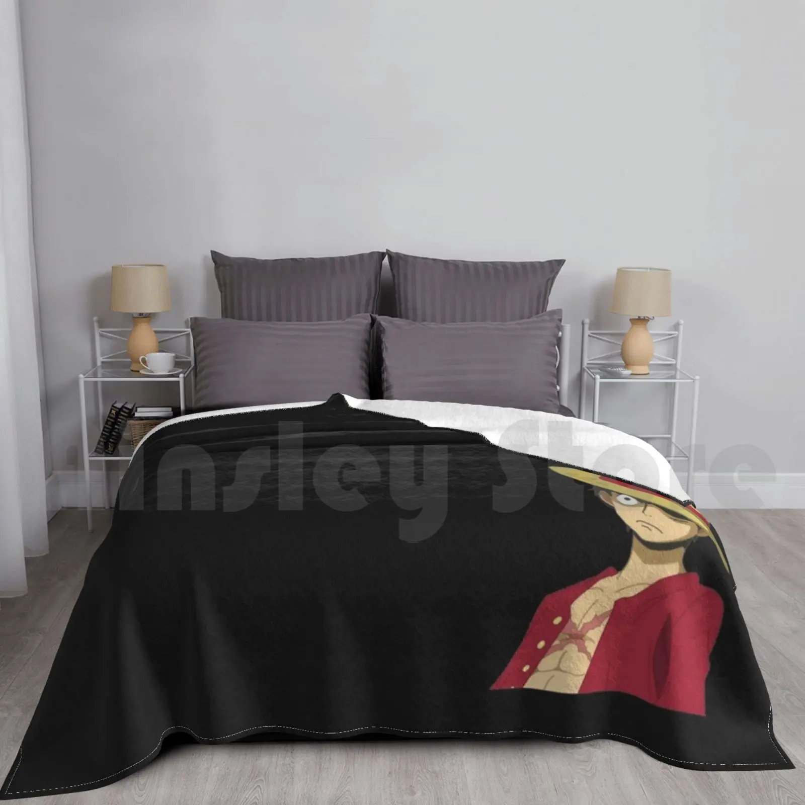 Blanket Monkey D. Luffy Hat Anime Bleach Manga Japan Japanese Luffy