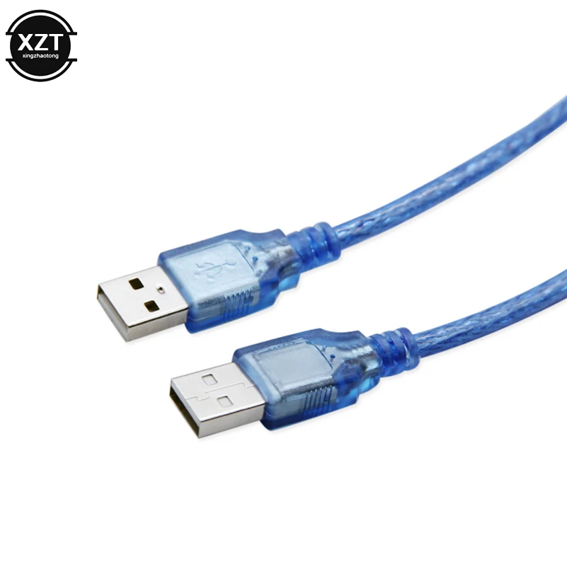 New USB 2.0 Male To Male Cable USB Type A Cable Extender Wire 0.3M 0.5M 1M 1.5M 3M Camera Hard Disk