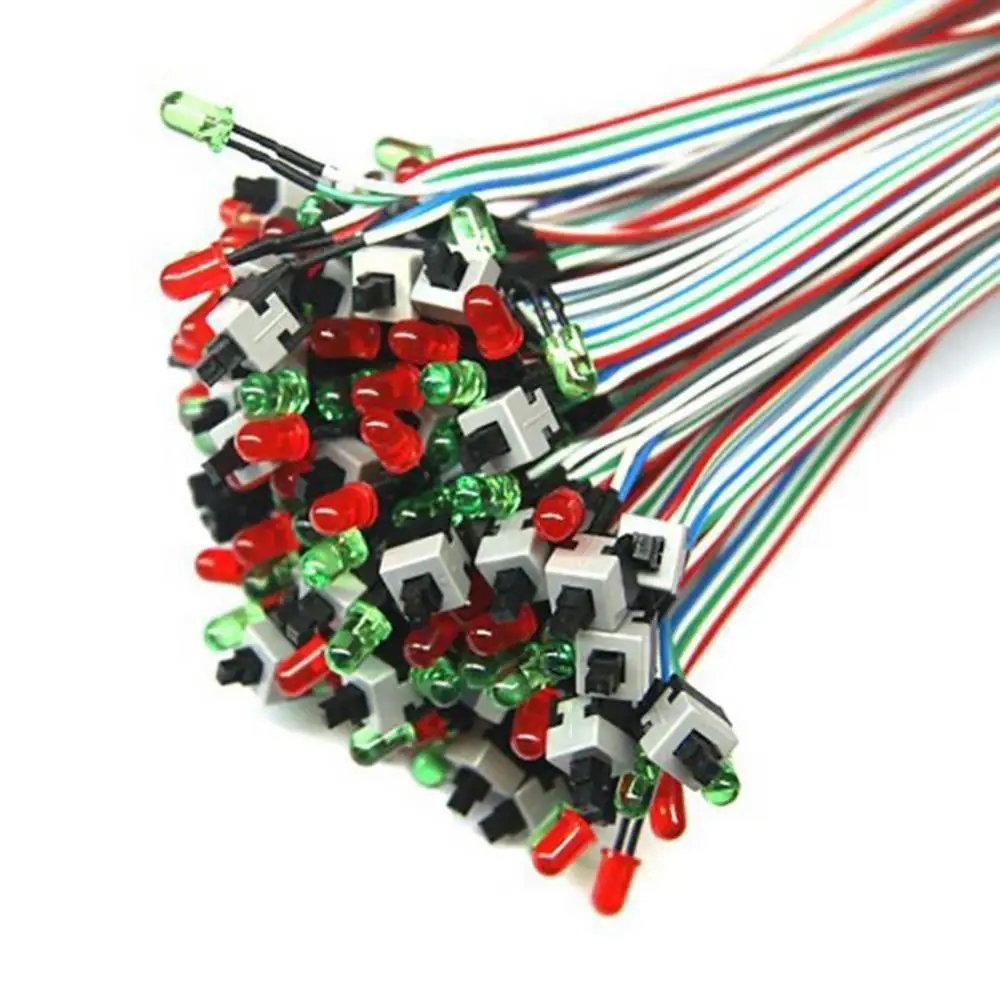 ใหม่และคุณภาพสูงแหล่งจ่ายไฟ Adapter 2 USB PC คอมพิวเตอร์กรณี6.8ซม.แผงด้านหน้า USB พอร์ตเสียง mic สายหูฟัง