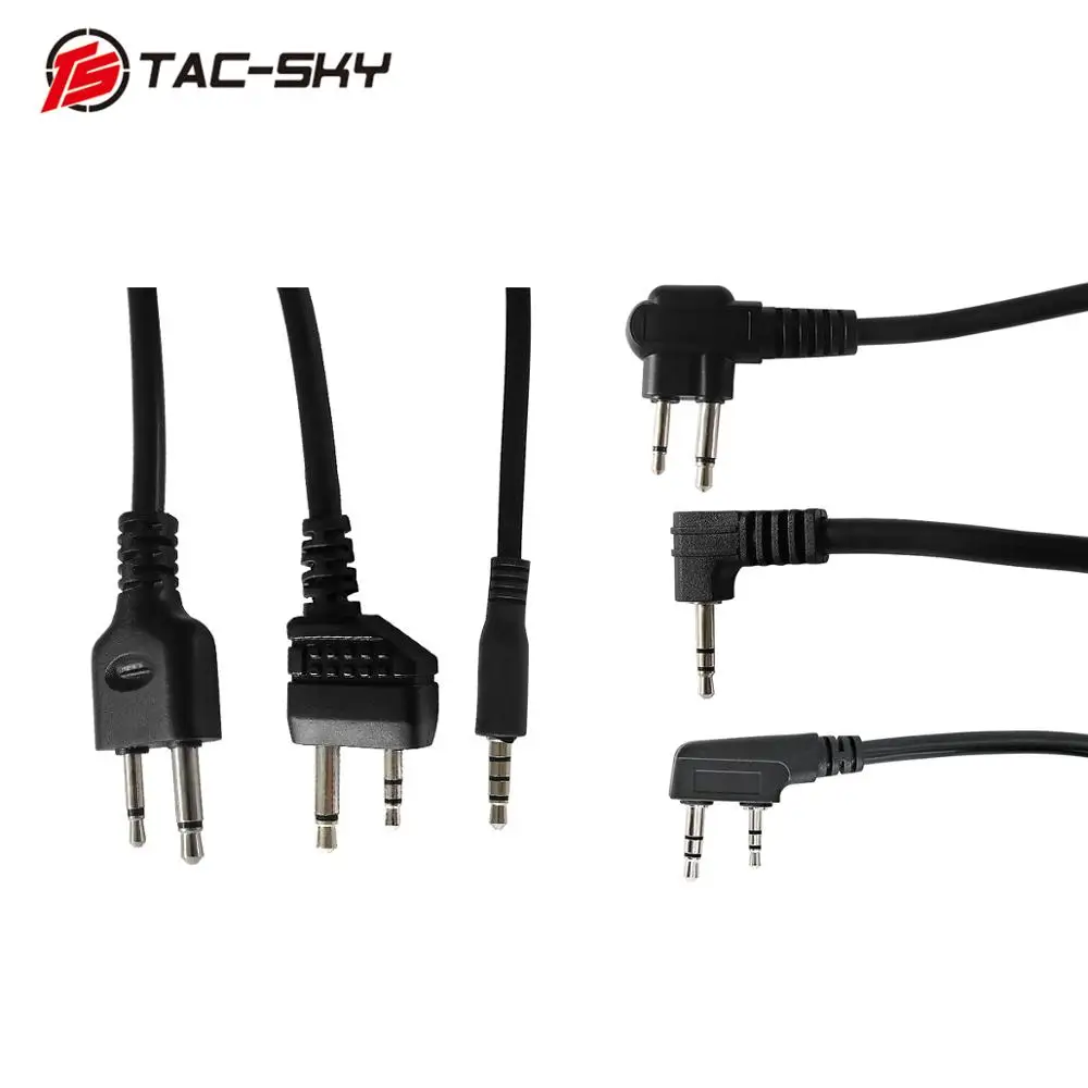 TAC-SKY PTT Tactical TCI PTT Headset Adapter for Military Tactical Hunting Sport Headset Walkie Talkie TCI PTT