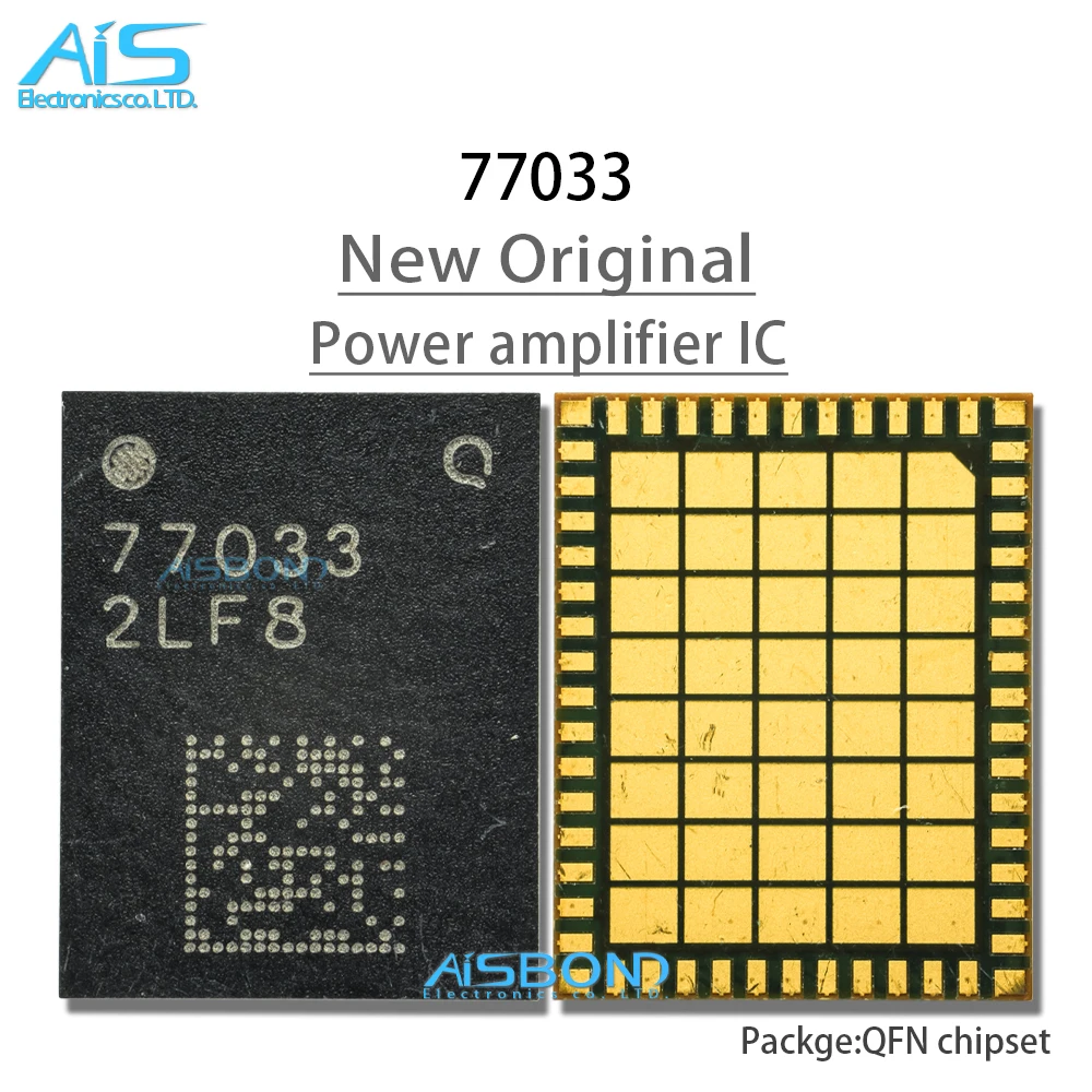 

2Pcs/Lot 77033 PA IC For Mobile phone QM77033TR13 QM77033 Power Amplifier IC 4G Signal Module Chip