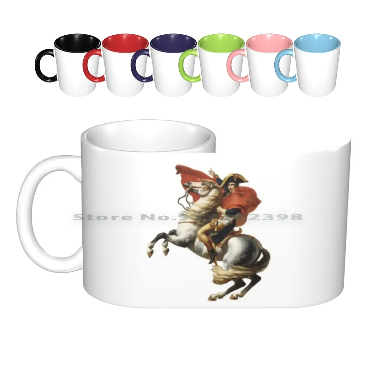 Napoleon The Alps Ceramic Mugs Coffee Cups Milk Tea Mug Napoleon Napoleon Bonaparte Napoleon The Alps Jacques Louis David