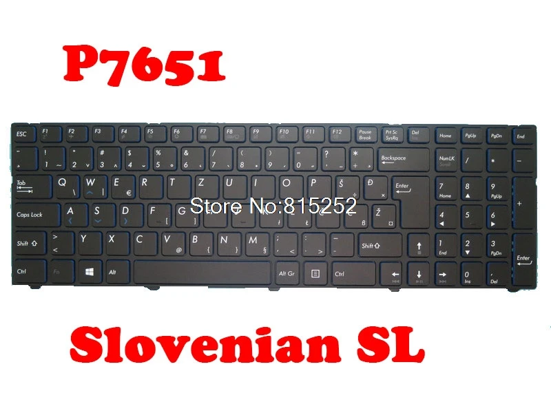 

Laptop Keyboard For MEDION ERAZER P7651 MD61103 MD61016 MD60934 MD60891 MD60811 MD60805 MD60806 MD60807 MD60810 Slovenian SL