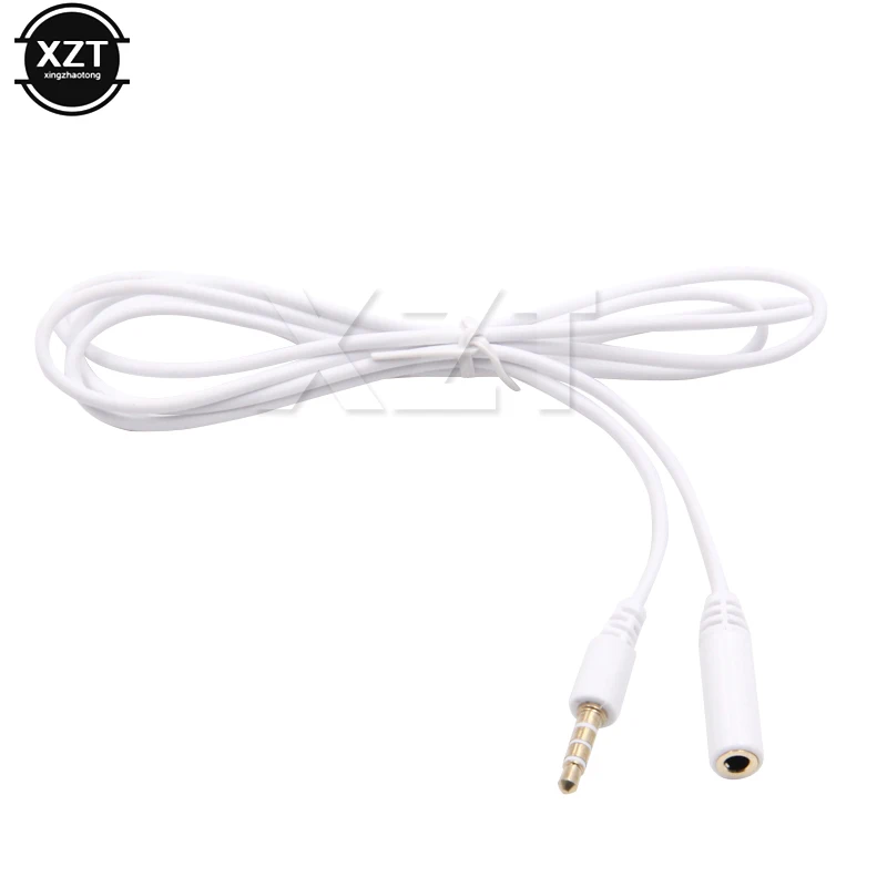 3.5mm Male to Female 4 Pole 3 Ring TRRS Jack Stereo Audio Extension Cable 1M AV Extension Cable Audio Connector