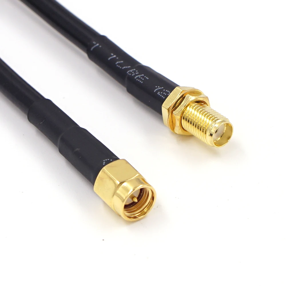Low Loss Extension Antenna Cable SMA Male to SMA Female RG58 50 ohm Coax Cable