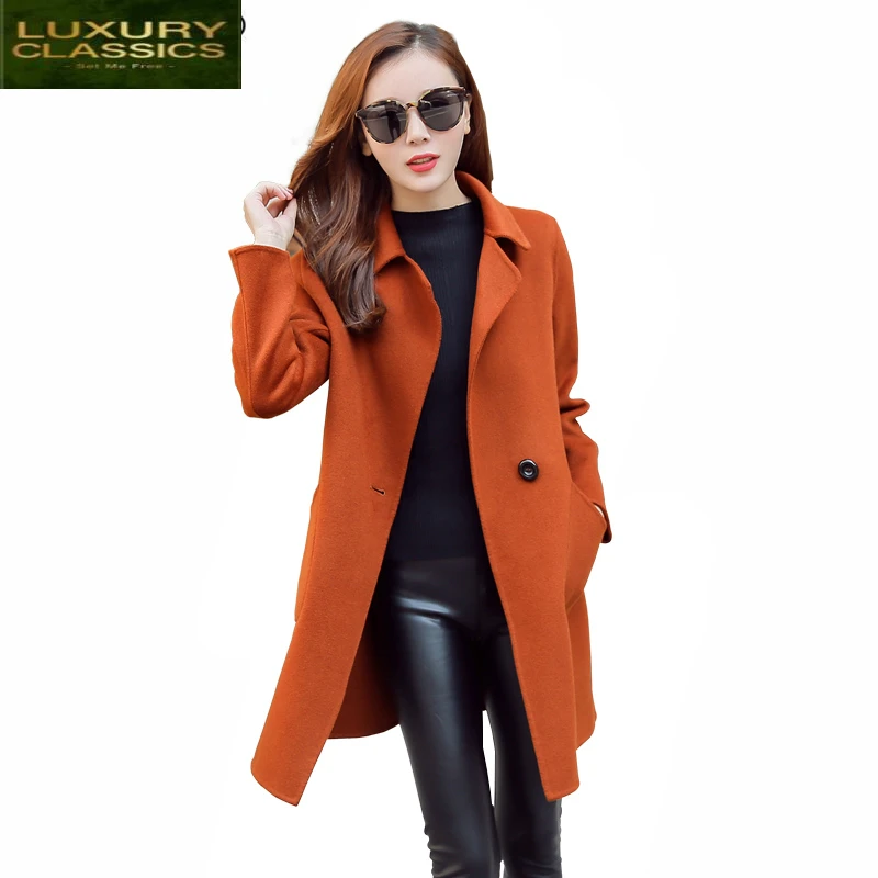 2021 Coat Slim Women Fit Autumn Jackets Long Ladies Coats Elegant Sweet Jacket Female Casual Clothes Manteau Femme LWL645