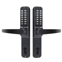 Villa Combination Lock Mechanical keypad Code Lock For Exterior Gate Keyless Door Lock Smart Lock Handle Swing Gate Lock Push