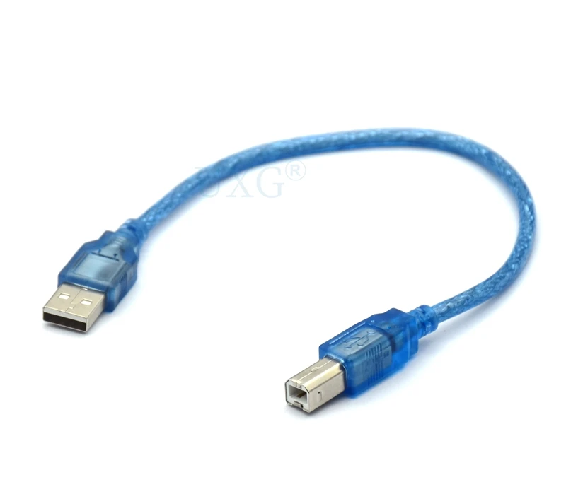 Skaner linii kabel do drukarki wysokiej prędkości złącza USB 2.0 A męski na USB 2.0 B męski krótki męski na męski typ B USB przedłużacz kabla