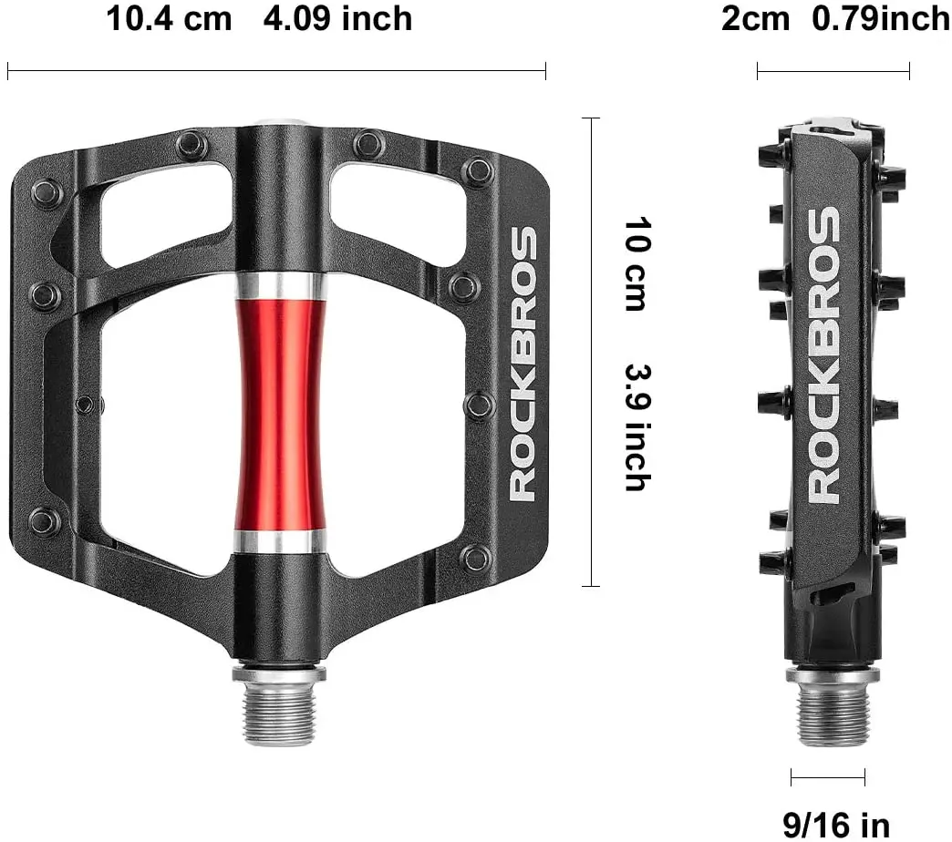 ROCKBROS Bicycle Pedal Ultralight Cycling Non-slip Cleat Aluminum Alloy Mountain Quick Release Footboard MTB Bike Accessories