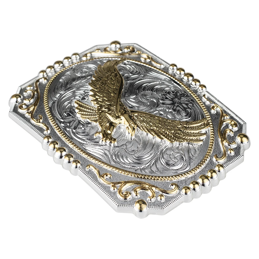 Golden Eagle Big Belt Buckle Cowboy