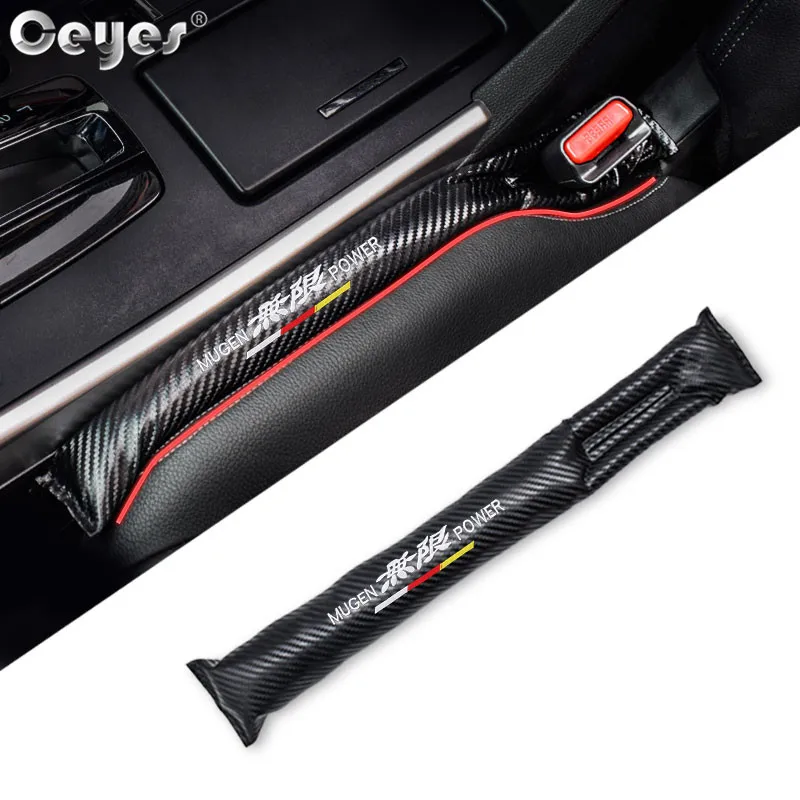 Ceyes Car Accessories Leak Proof Seat Pad Gap Fillers Leakproof Strip For Honda Mugen Power Civic Accord CRV Hrv Auto Styling