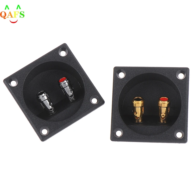 1 Pc 57 x 57 x 25mm Round Cup Subwoofer Plug Car Stereo Speaker Box Terminal Connector