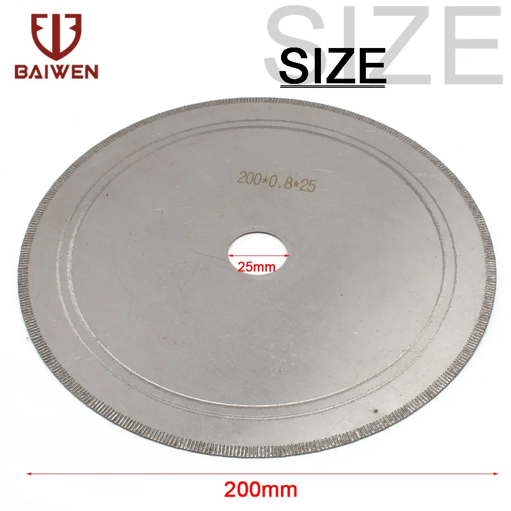 Super Thin Circular เพชรใบมีด6/7/8/10/12นิ้วตรงฟันตัดสำหรับตัดหยกแผ่นสำหรับ Agate อัญมณีหิน Slits
