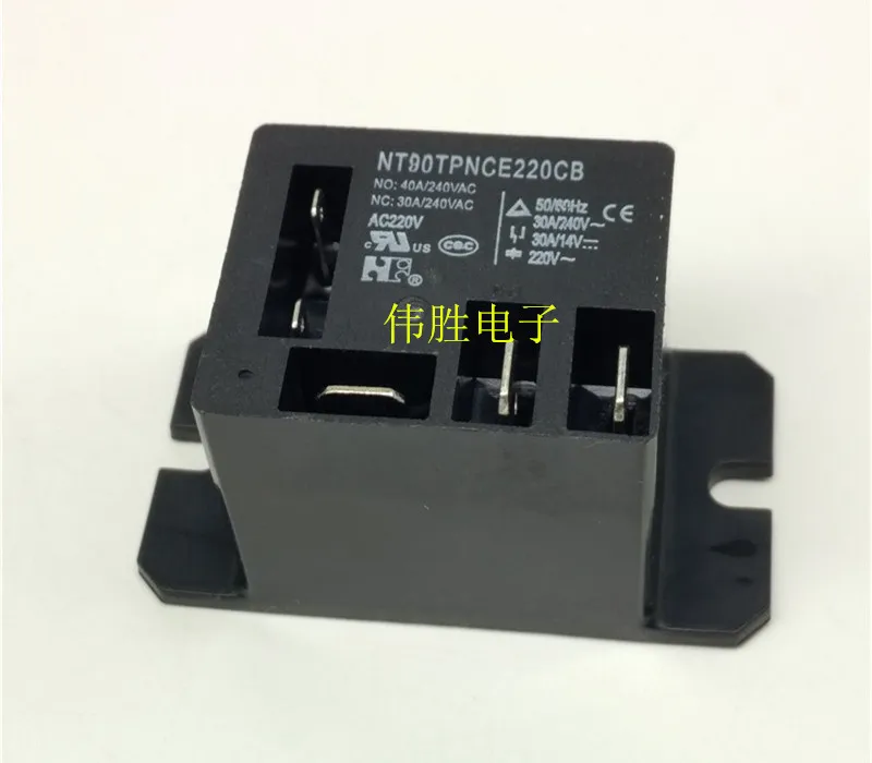 

Free Shipping 10PCS/LOT NEW Relay NT90TPNCE220CB AC220V high current 5-pin 40A AC 220V