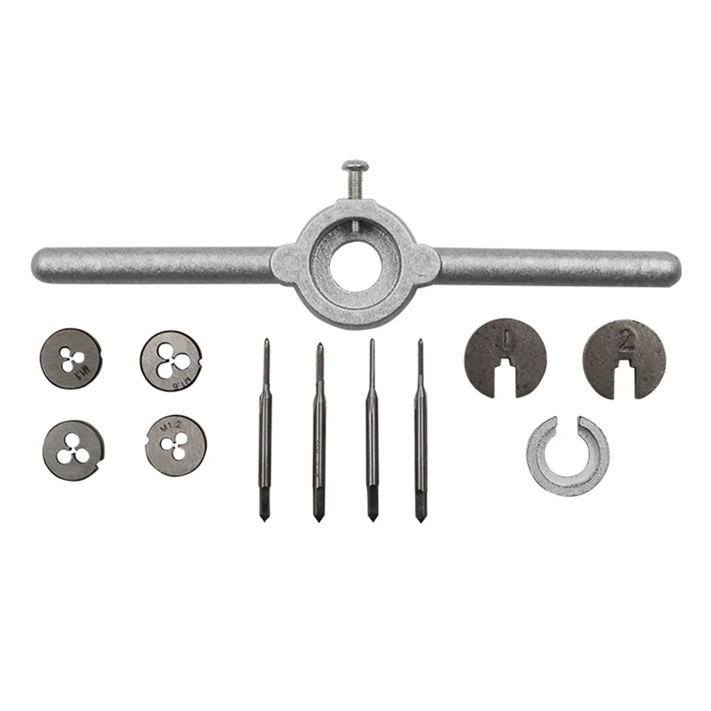 

Drop Ship 1Set Mini HSS Metric Taps Dies Wrench Handle Kit M1-M1.6 Screw Thread Making New