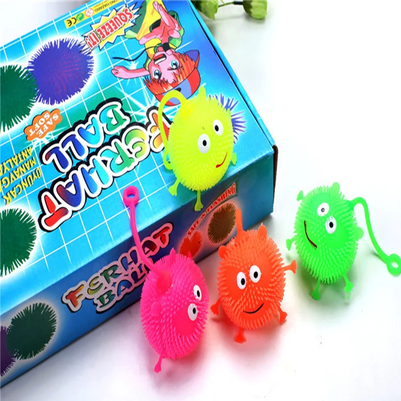 

Светодиодные неоновые игрушки для вечеринки, милая вспышка, светодиодные надувные шарики, светящаяся улыбка, блестящая игрушка, пушистый шар, игрушки, украшение Вечерние