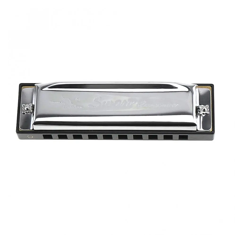 10 Holes 20 ToneC Harmonica Diatonic Blues Harp Mouth Organ Musical Instrument Stainless Steel for Beginner