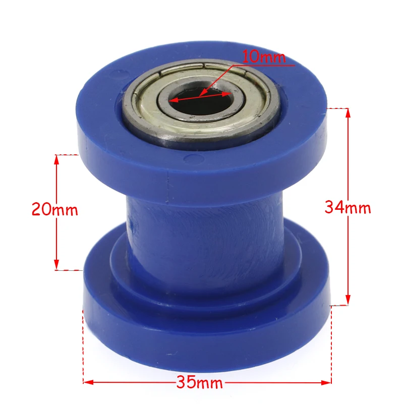 Motorcycle 8mm/10mm Chain Roller Tensioner Pulley wheel guide 125 XR CRF 50 KLX110 Thumpstar Pit  Pit Dirt Bike