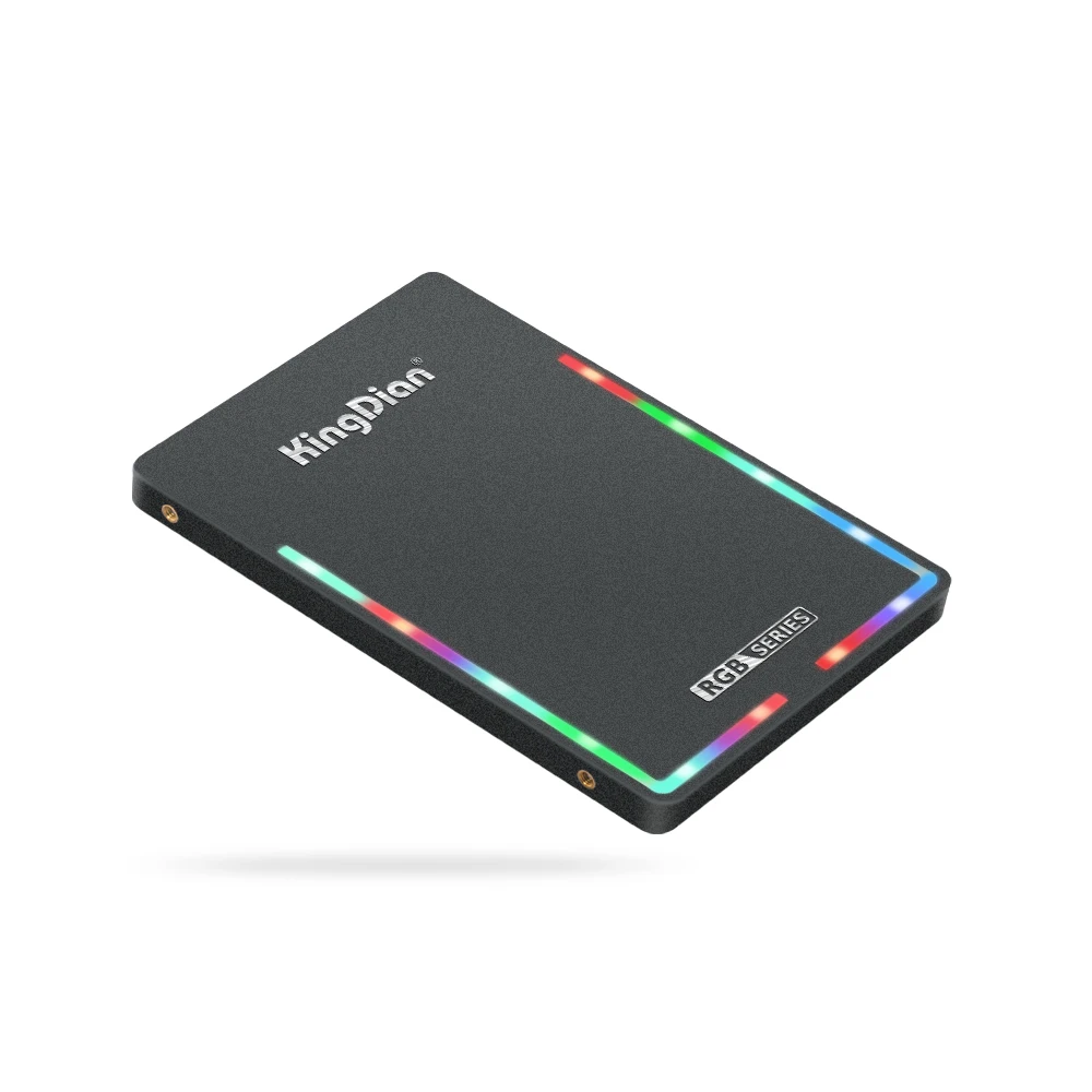 KingDian RGB Sata SSD 128GB 256GB 512GB 1 تيرا بايت 2.5 ''الإضاءة الحالة الصلبة محرك لأجهزة الكمبيوتر المحمول