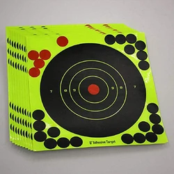 Color Splash Flower Target for Reactivity Aim, Adhesive Stickers, Lightweight Shoot, Durable, 8 in, 10PCs per Lot