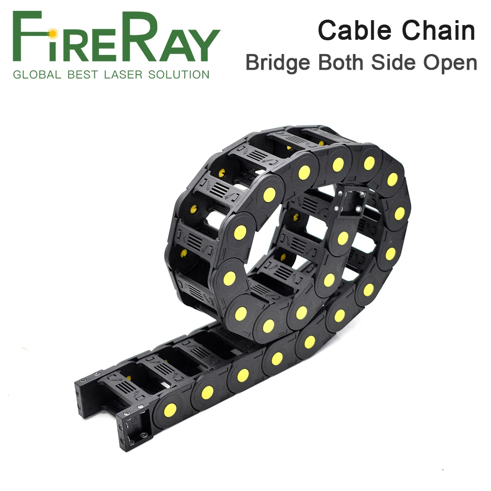FireRay 1meter Cable Chain Bridge Type Both Side Opening 20x50 20x77 25x38 25x60 25x75 25x100mm Plastic Towline Transmission