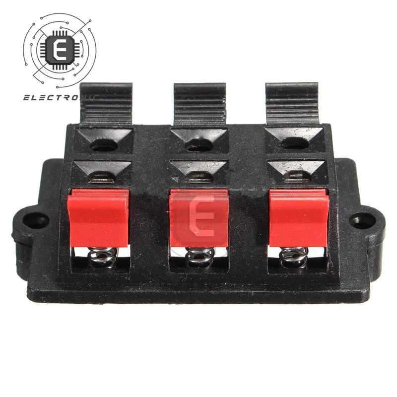 1 Cái 2/4/6 Cách Vị Trí AMP Stereo Nhà Ga Dây Kéo Đẩy Phát Hành cổng Kết Nối Cắm Ổ Cắm Kẹp