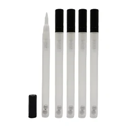 5x Transparent Fillable Empty Paint Pen Shell Ink Refill Blank Tube 0.7mm Marker for Drawing Painting Marking Writing Art Supply