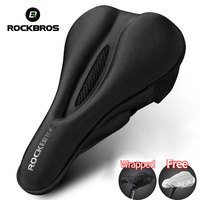 ROCKBROS Bike Saddle Cover MTB Road Protective Gear Cushion Cover Hollow Breathable Silicone Bicycle Saddle Cover Cycling Parts