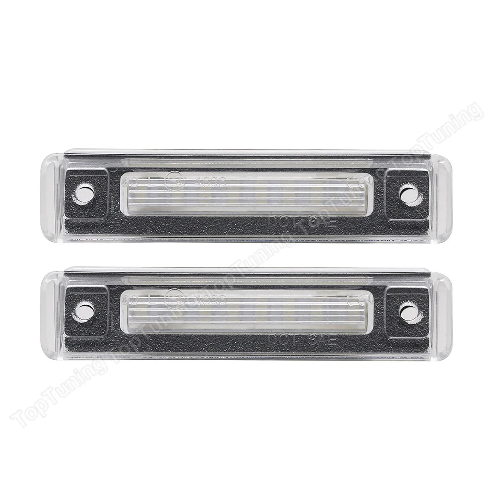 2PCS LED License Number Plate Light Lamp For Mercedes Benz SL-Class R129 1989-2001 E-Class S124 1985-1996 No Error