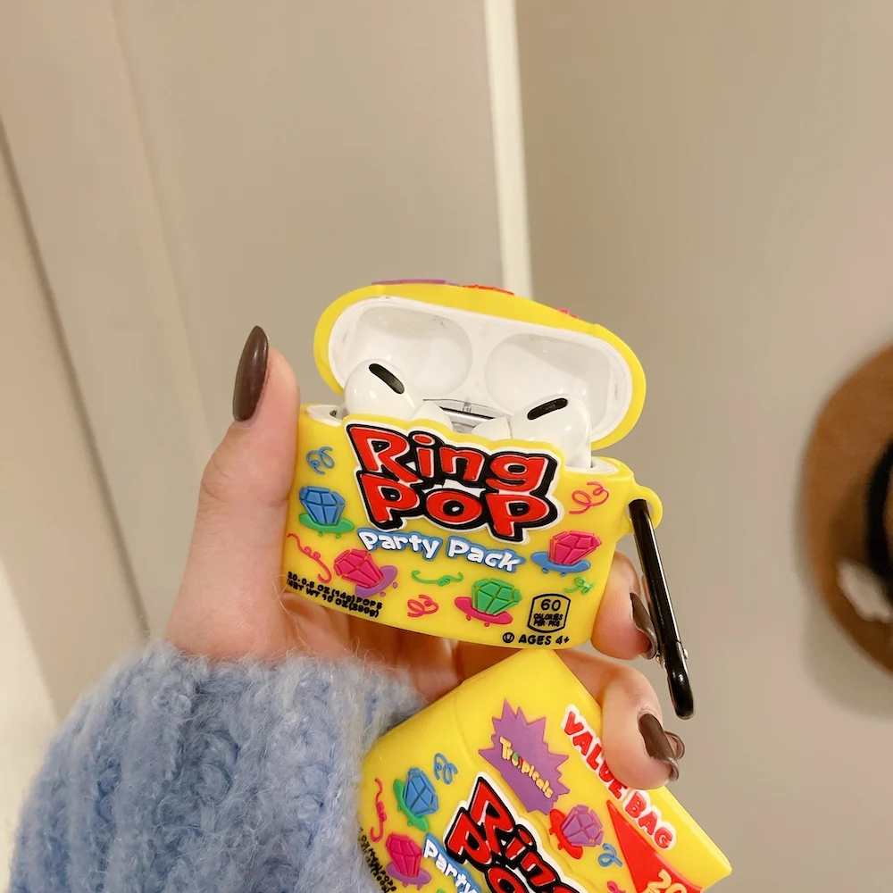 かわいいキャンディーapple airpodsプロカバー用ポッド2 1 3rd新ケースワイヤレス充電漫画ソフトカバー