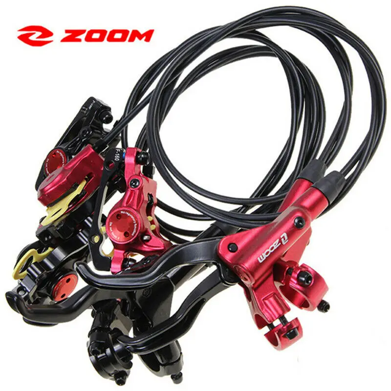 

ZOOM Mountain Bike Hydraulic Brake 750/1350mm Kit Bicycle Oil Pressure Disc Brake Front and Rear Set Bicycle Accessories