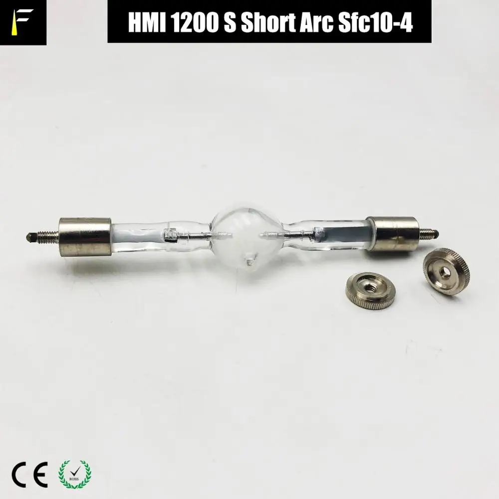 Stage Moving Head Scan Light Bulb hti hmi 1200 Display Optic Lamp HMI1200w /S Short Arc Gas Discharge Screw Pins Lamp DDQ1200W
