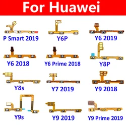 Bouton latéral de volume de mise hors tension, clé câble flexible pour Huawei Y5, Y6, Y7, Y9, Prime 2017, 2018, 2019, Y6P, Y7P, Y8P, Y8s, Y9s