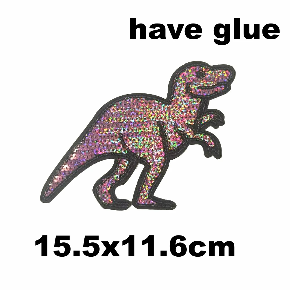 Accessories sequin embroidery dinosaur animal cartoon patches for clothing OR-3