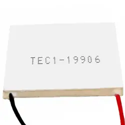 Disipador térmico de TEC1-19906, placa de refrigeración Peltier, 40x40mm, 24V, 6A