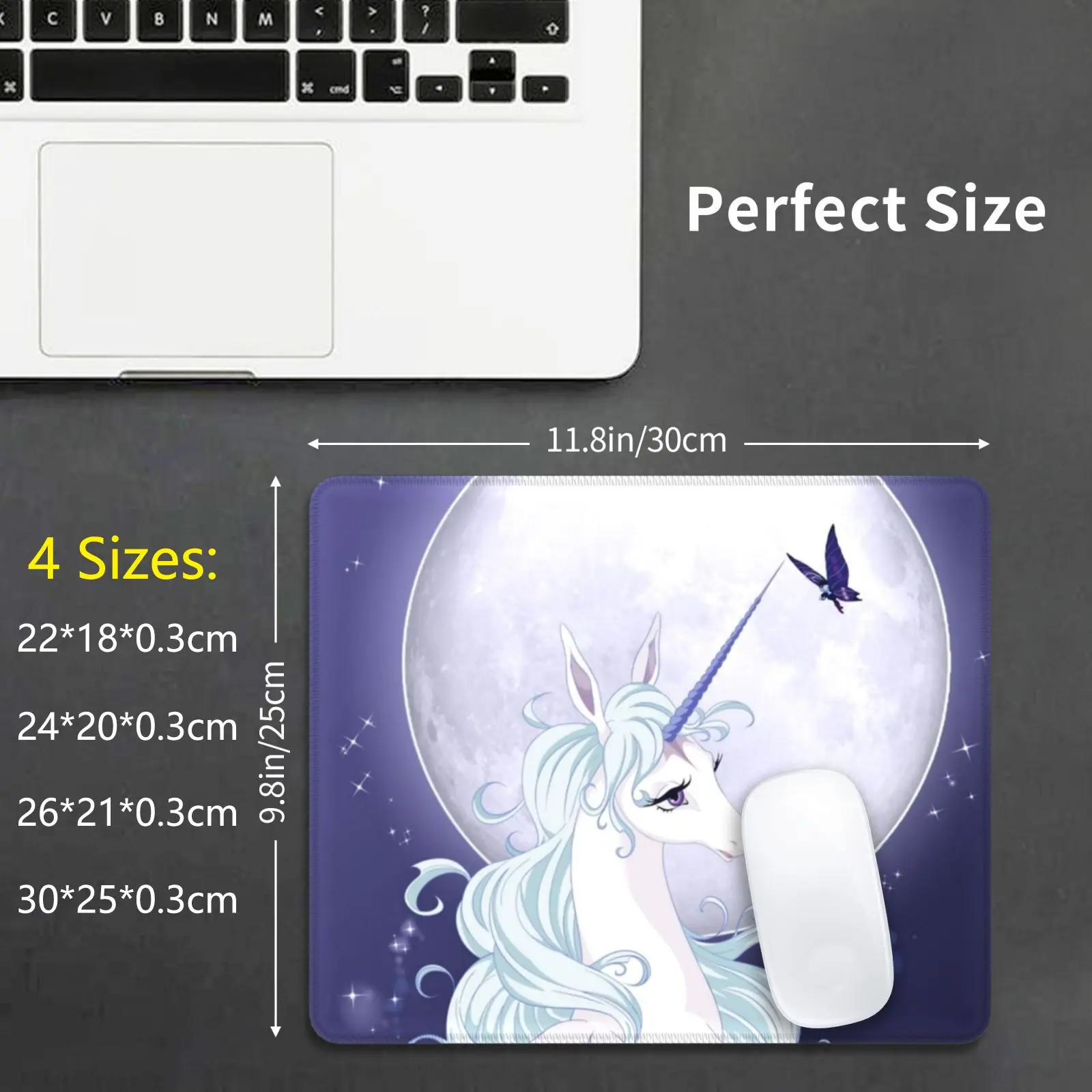 Full Moon Unicorn Mouse Pad DIY Print The Last Unicorn Unicorn Unicorns