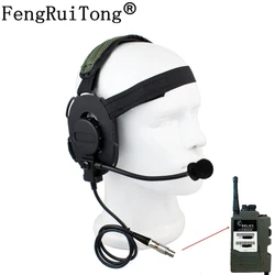 Tactical Bowman Elite II Headset Earpiece  LEMO 5PIN Plug  for H4855 Radio PRC343,Bowman PRR, Selex CT Walkie-talkie or PTT