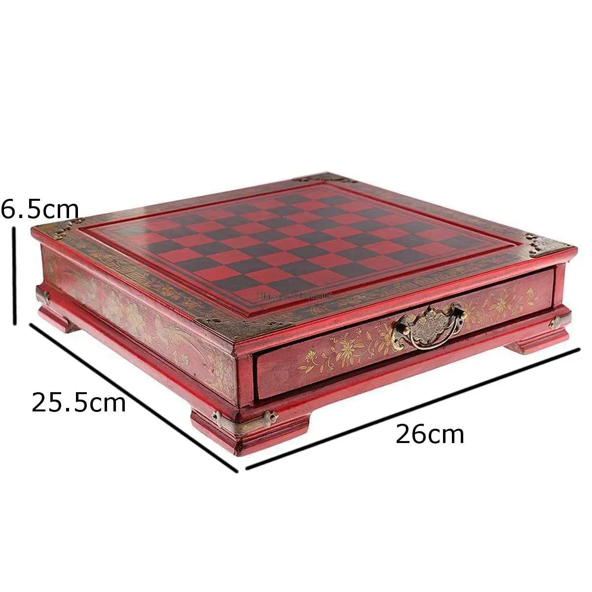 Classic Chinese Terracotta Warrior Wooden Chessboard Cartoon Characters Art Chess Board Game Teenager Adult Birthday Gift view 3