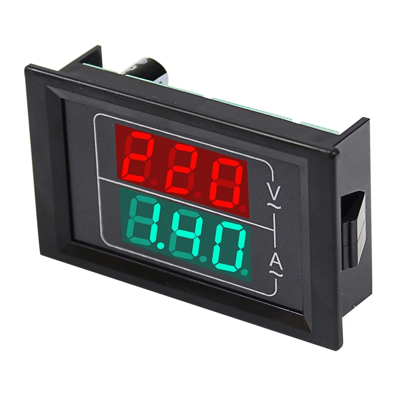 AC50-500V 220V Dual Display Spannung Strom Meter Detector Meter Amperímetro LED Voltmeter Amperemeter Elektrische Instrument