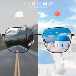 LIOUMO Fashion Women's Sunglasses For Travelling Polarized Photochromic Glasses Men Luxury Eyewear Unisex gafas de sol