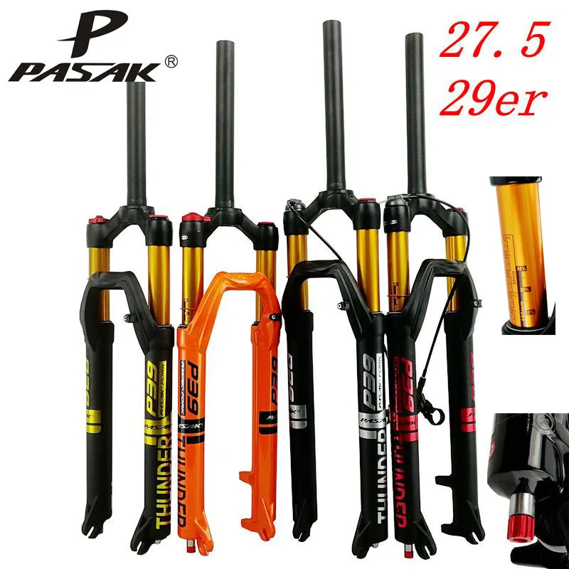 PASAK mountain bike air fork bicycle front fork 27.5 29 \