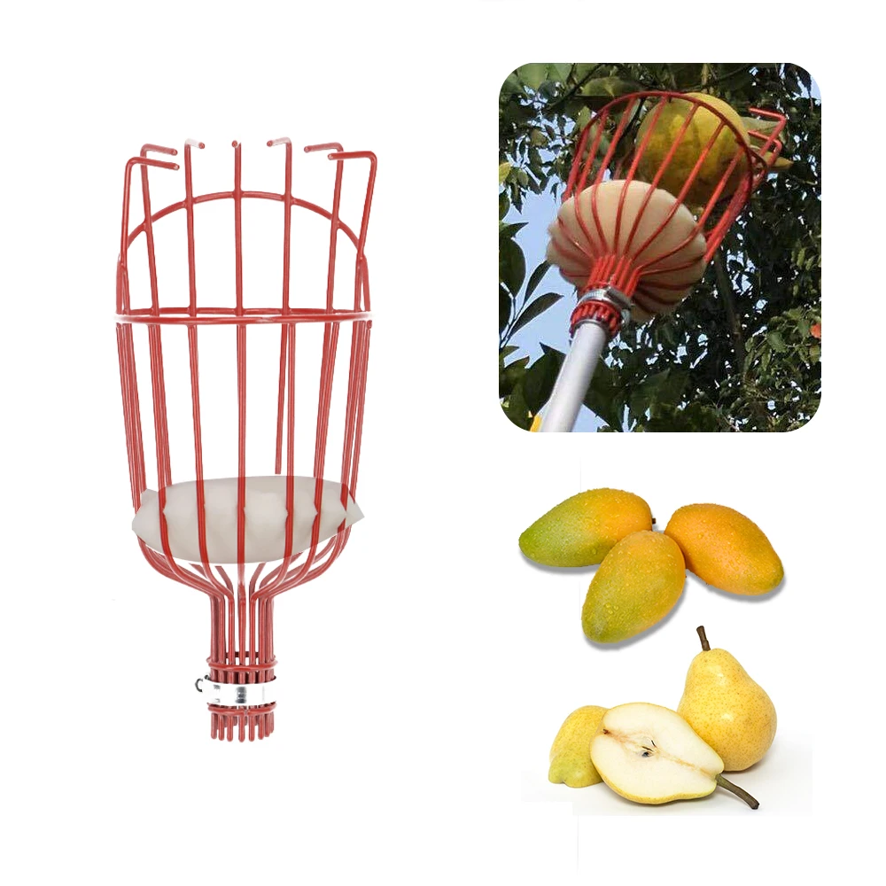 Deep Basket Garden Picking Device Fruit Picker Head Portable Fruits Catcher for Picking Apple Peach Citrus Pear Garden Tool