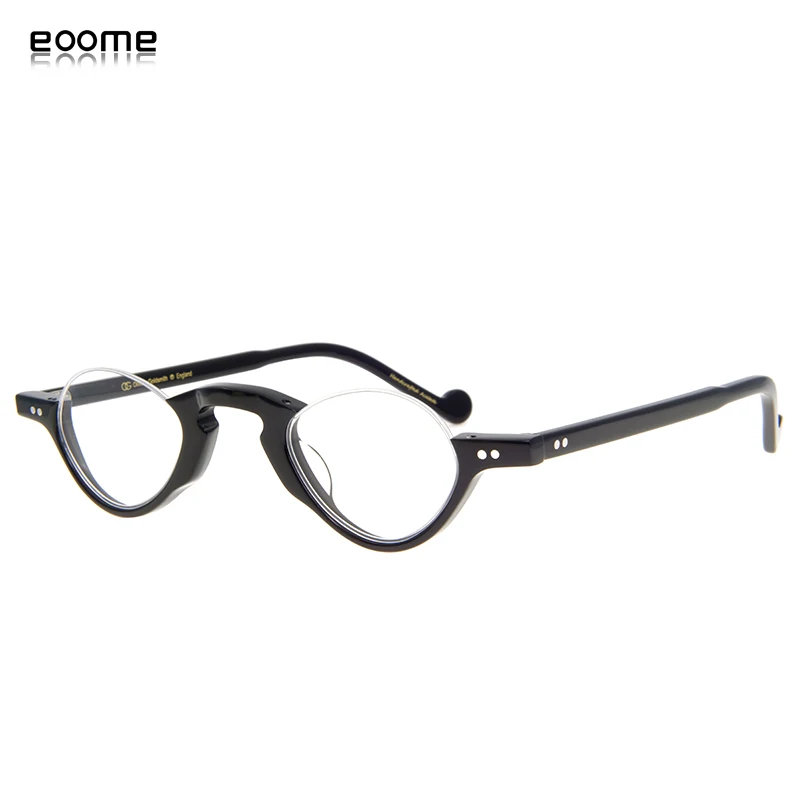 Small Oval Shape High Quality Hand Made Acetate Vintage Luxury High Quality Niche eoome original design with case