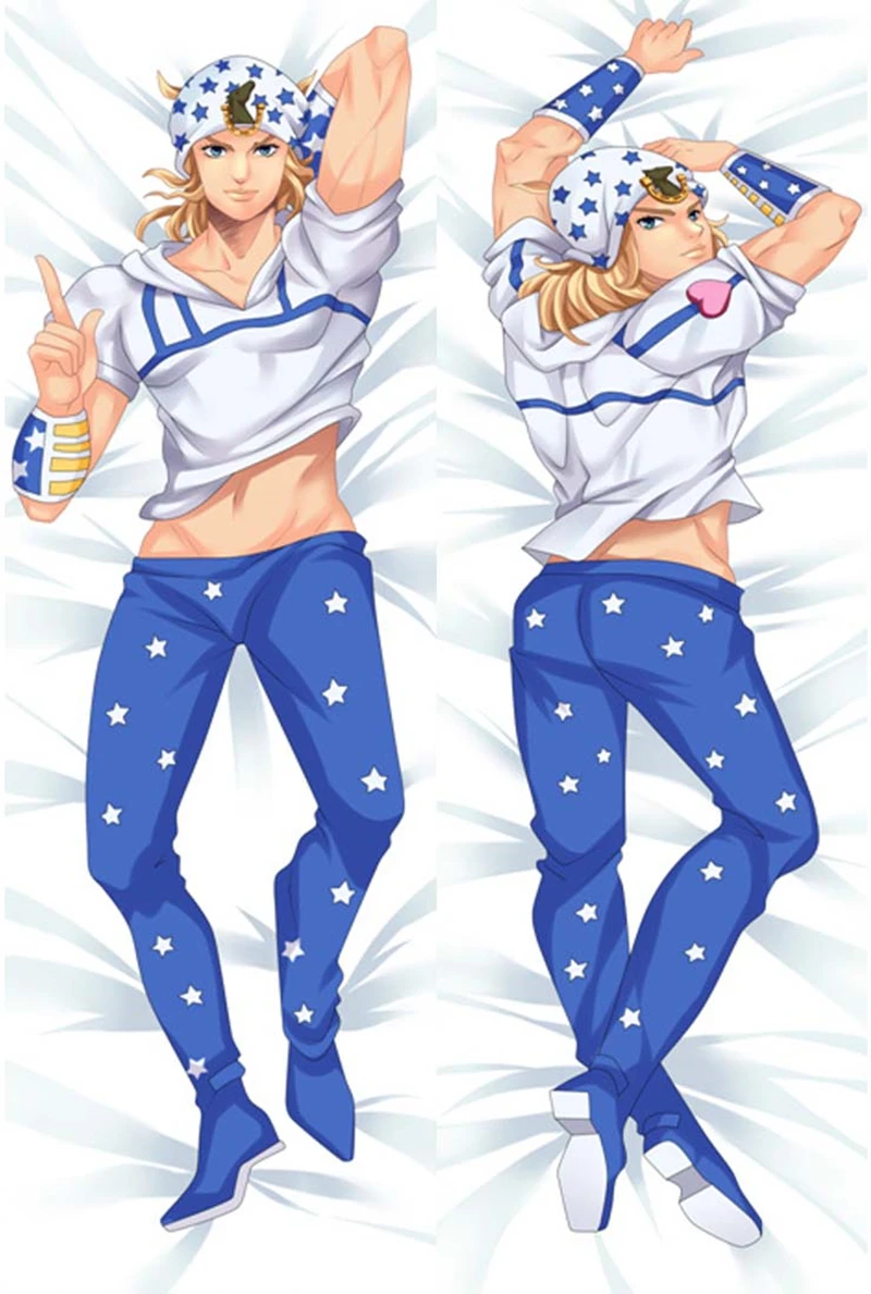 JoJo Johnny Joestar Cosplay Dakimakura Pillow Case Hugging Body Gift