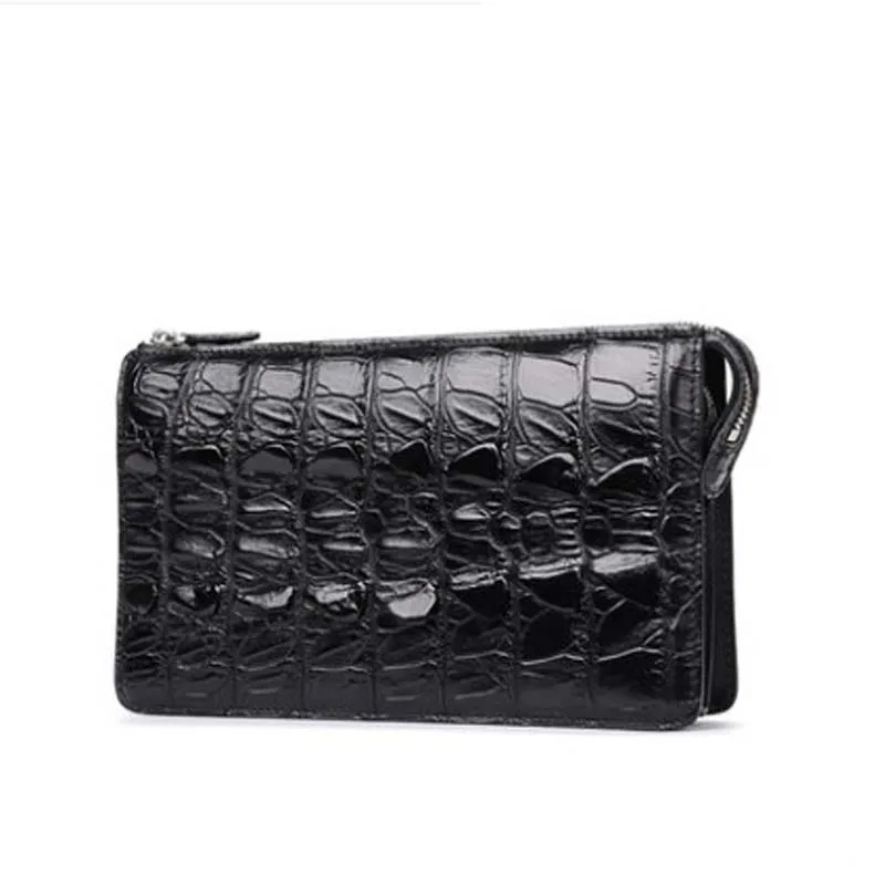 mafeimengge Thailand  crocodile male  business  Hand caught  bag leisure  men clutch bag men bag