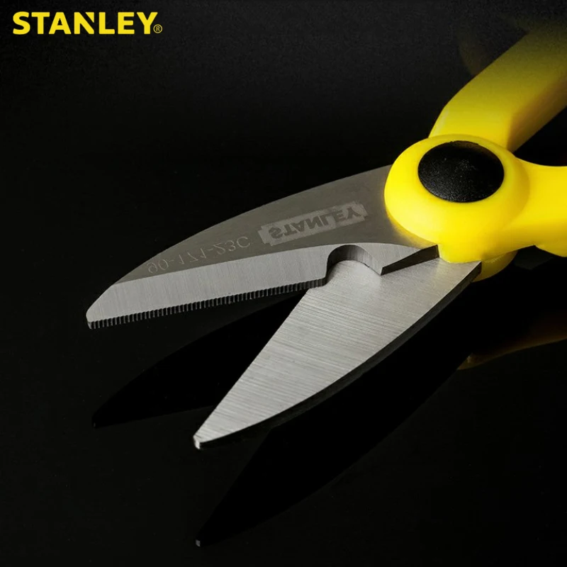 Stanley 1-pcs professional multi-purpose electrician scissors stripping wire cutting Tools fabric metal sheet  stainless steel