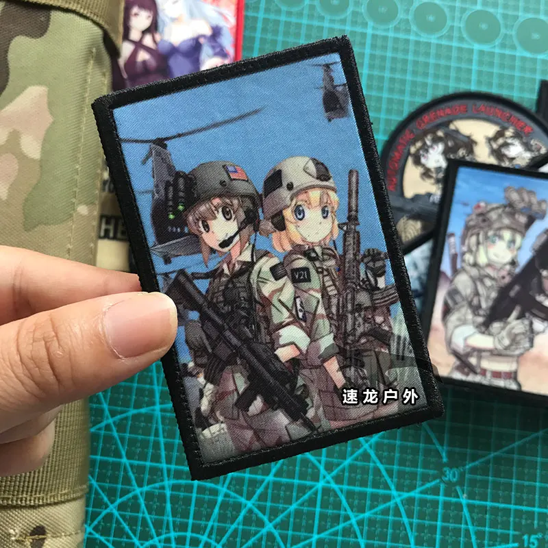 Ump45 Patch Girls Frontline Game 9A91 Griffon 404 Squad Armband Badge Tactical Costume Backpack Accessories Cosplay