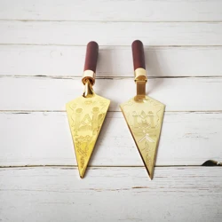 Special Link To Custom Masonic Trowel  Master Mason Freemason Gift Metal Gold Plating Engraving Souvenir Craft In Box